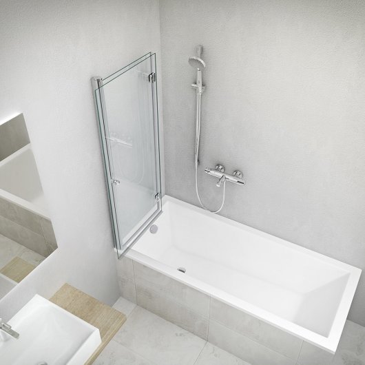 Bathtub KUBIC NEO SLIM with screen TZV2