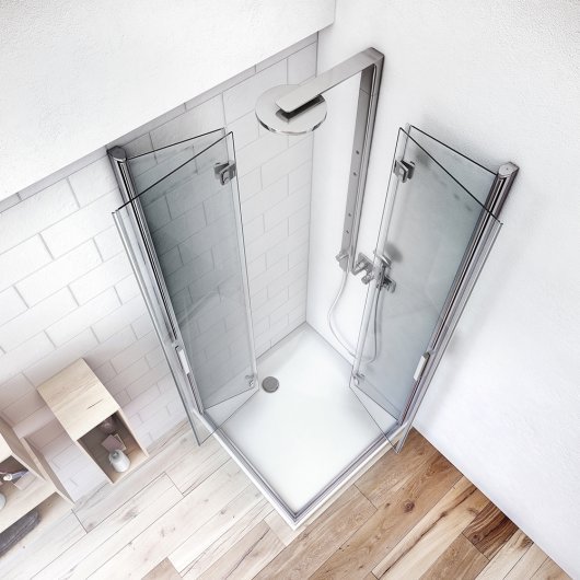 Shower enclosure TZOL1 + TZOP1 open door